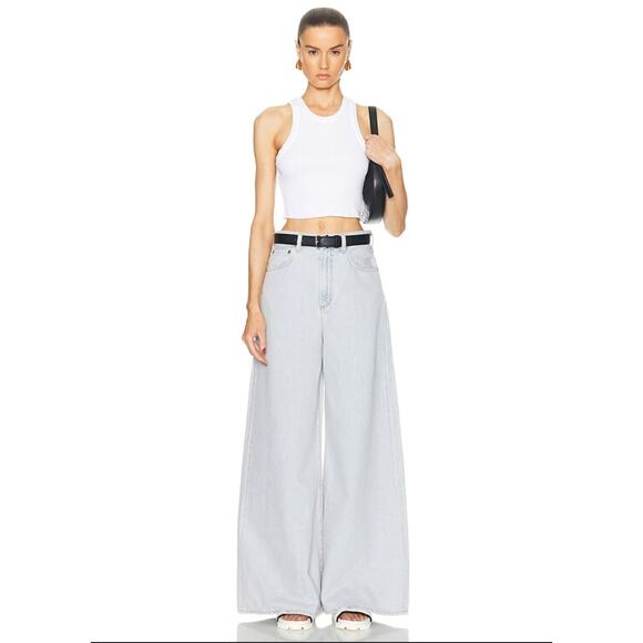 NWT Agolde Nolan Jean in Balloon Size 31 Wide Leg Light Wash - Picture 1 of 11